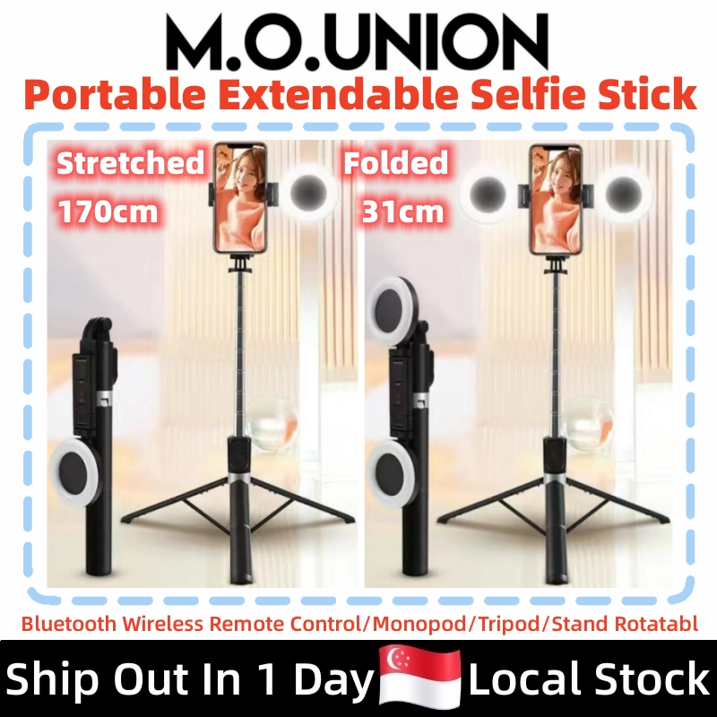 extendable selfie stick tripod