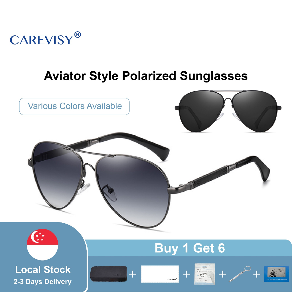 CAREVISY Fashion Polarized Sunglasses UV400 Protection Anti Glare