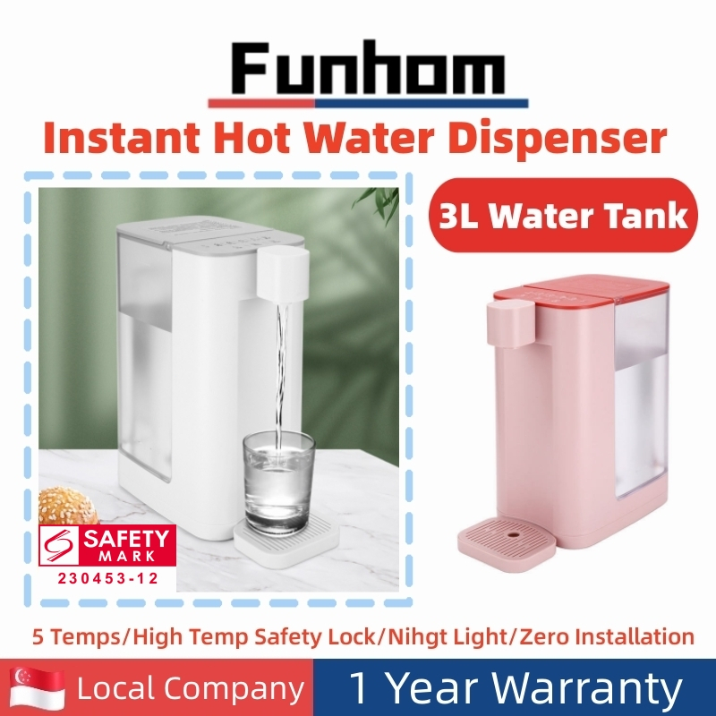 Instant Hot Water Dispenser Countertop 3L Water Tank Temperature