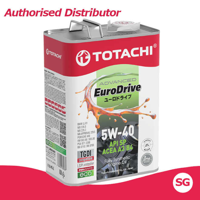 Totachi EuroDrive 5W40 API SP ACEA A3/B4 4L Engine Oil (BMW LL-01