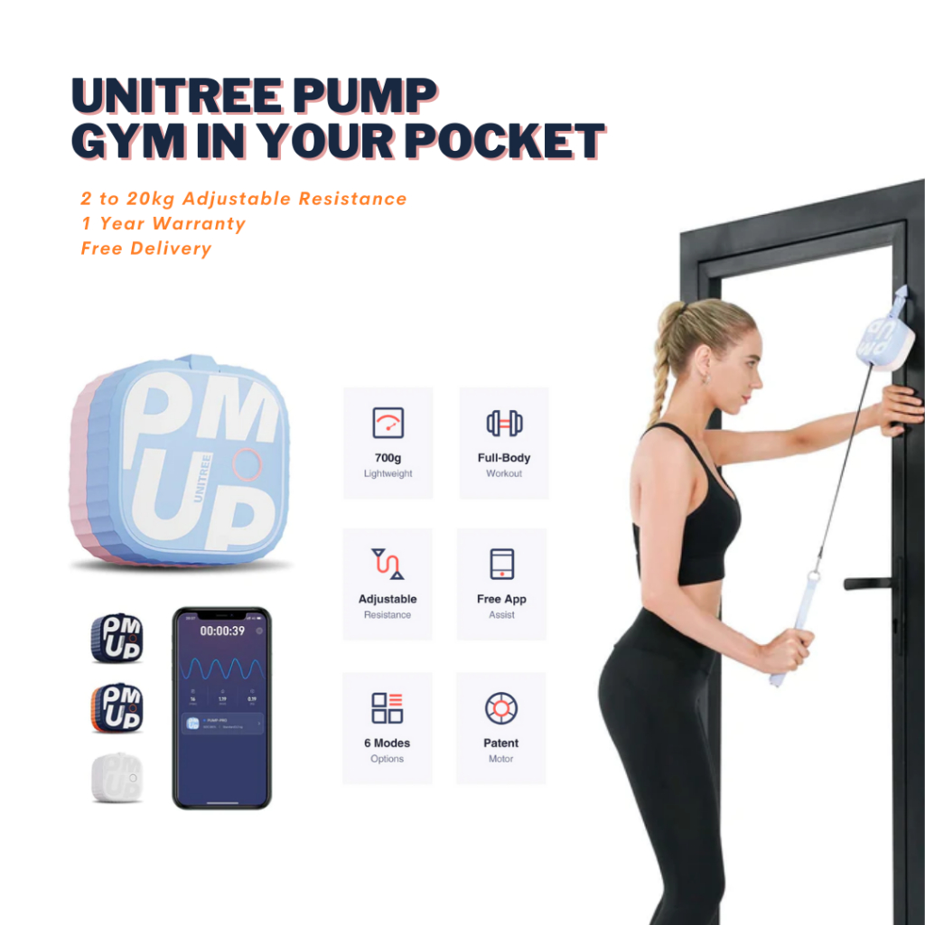 Unitree PUMP: The Smallest Smart Home Gym, Motor-Powered All-In-One Po