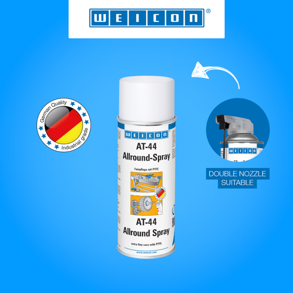 WEICON AT-44 Allround-Spray 400ml is a high-performance lubricating oil  with PTFE
