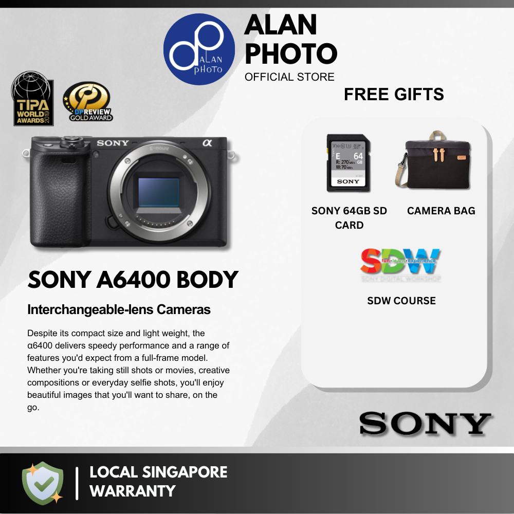 a6400 sony body only