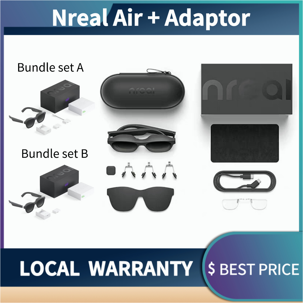 Nreal Air Glasses/ Xreal air glass Black AR VR Glasses Smart