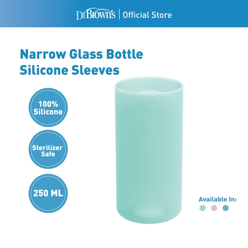 Dr Brown's Silicone Sleeve for 8oz Narrow Glass Bottle in Blue