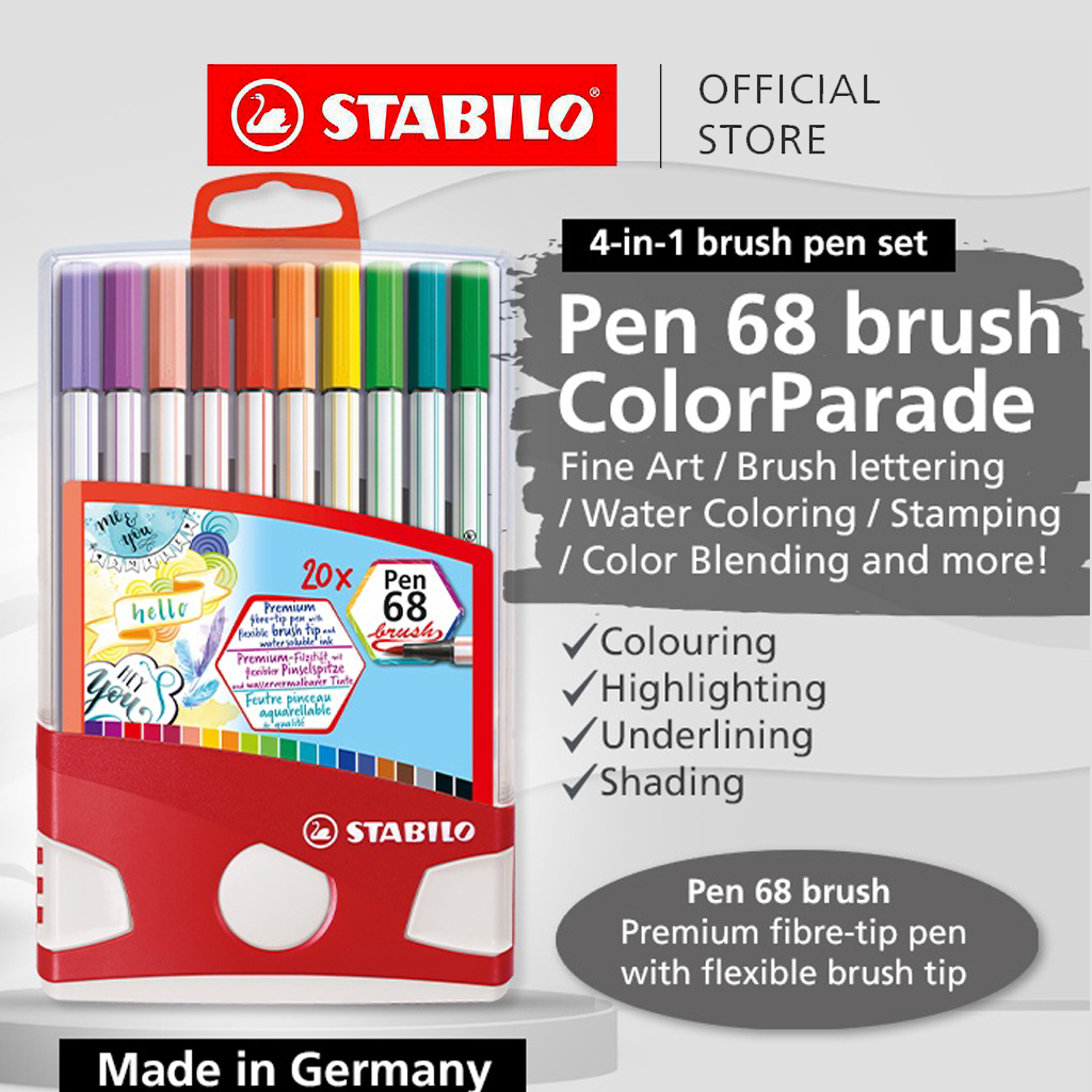 STABILO Pen 68 Colorparade Red, 20 pcs.