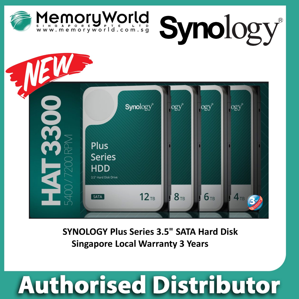 SYNOLOGY Official Distributor] SYNOLOGY Plus Series HAT3300 3.5