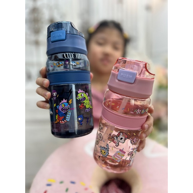 Niche Babies - Chupa Chups x MCK Water Bottle, With 2 Lids