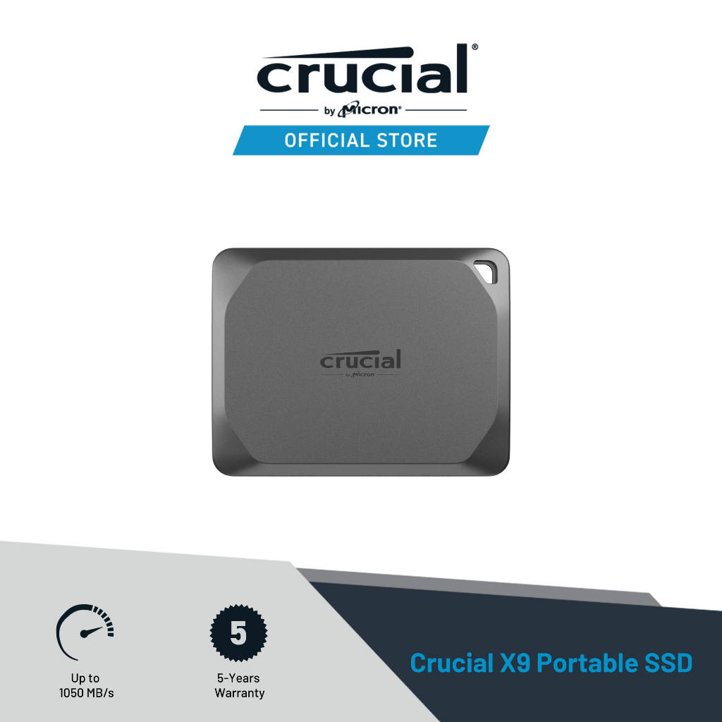  Crucial X9 Pro for Mac 1TB Portable SSD - Up to 1050MB