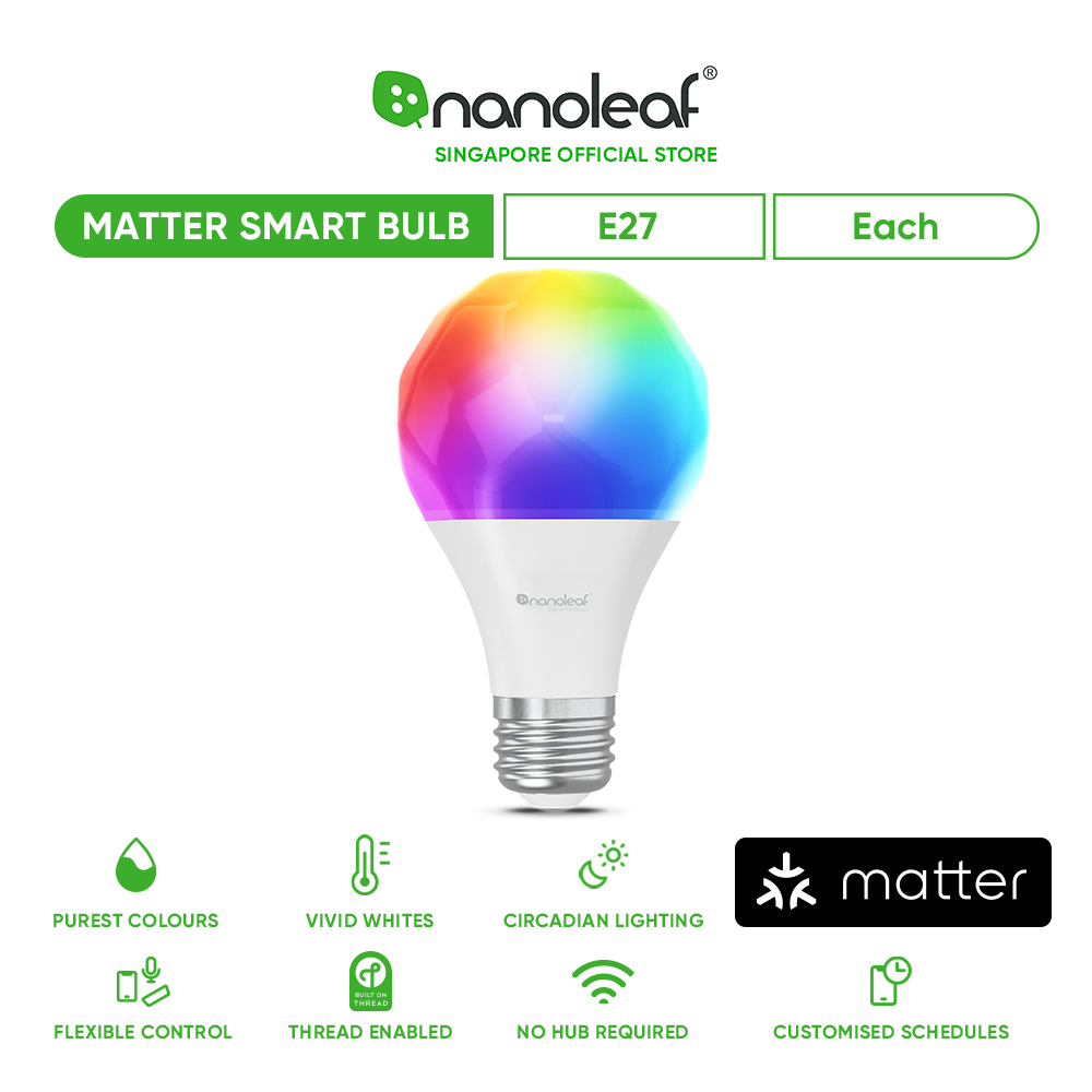 Nanoleaf Essentials Matter A19 Smart Bulb - Thread & Matter