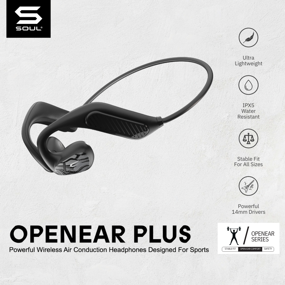 SOUL OPENEAR PLUS Air Conduction Headphone for Sport with Deep