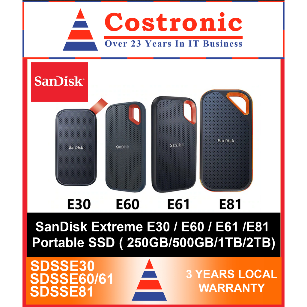 Sandisk extreme portable on sale ssd e60 500gb