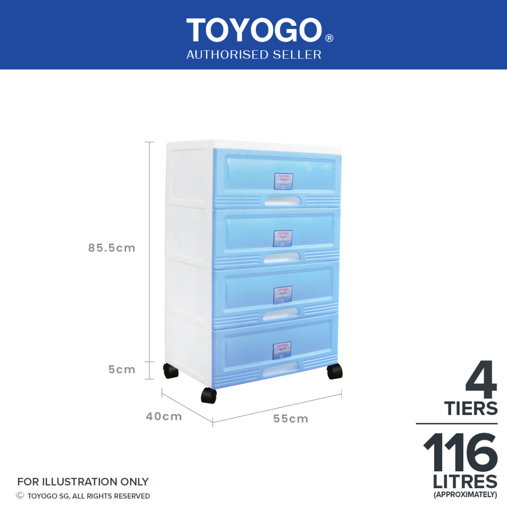 Plastic Drawers Dresser,Storage Cabinet with 6 Drawers 4 Wheels