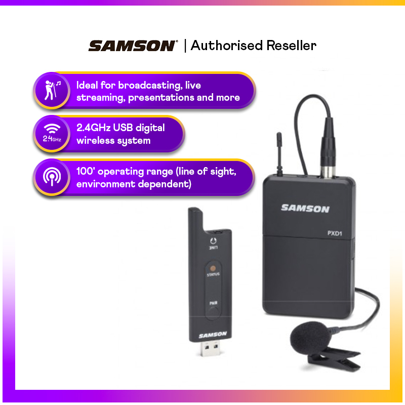 Samson xpd2 headset discount system