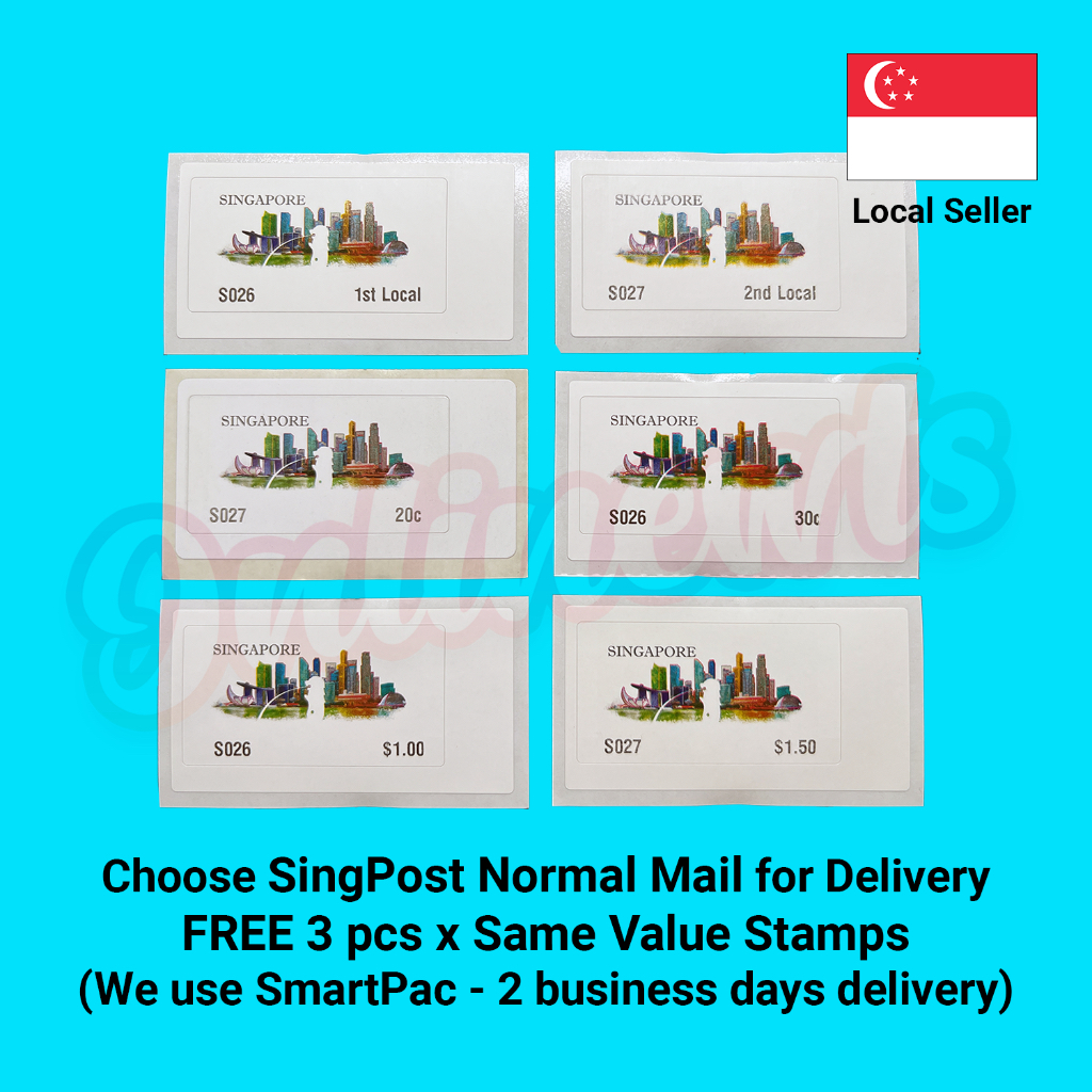 SingPost Self Adhesive Postage Stamp 1st Local 0.20 0.30