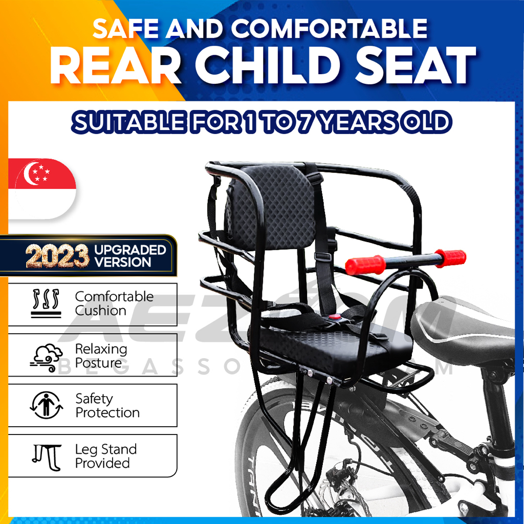 Child seat best sale for bike age