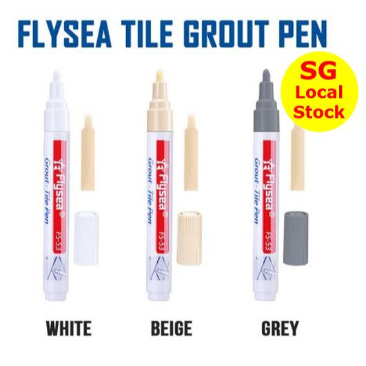 Flysea Premium Tile Grout Marker Pen - Waterproof Anti Mold Gap Filler  Repair Home Kitchen Floor