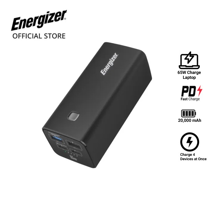  Energizer 30000mAh Power Bank, 22.5W Ultra-High Output, 20W  Fast Charge to The New iPhones USB-C, 22.5W Smart USB-A Fast Charge to  Compatible Android Devices. Triple Outputs (Black) (UE30016PQ) : Cell Phones