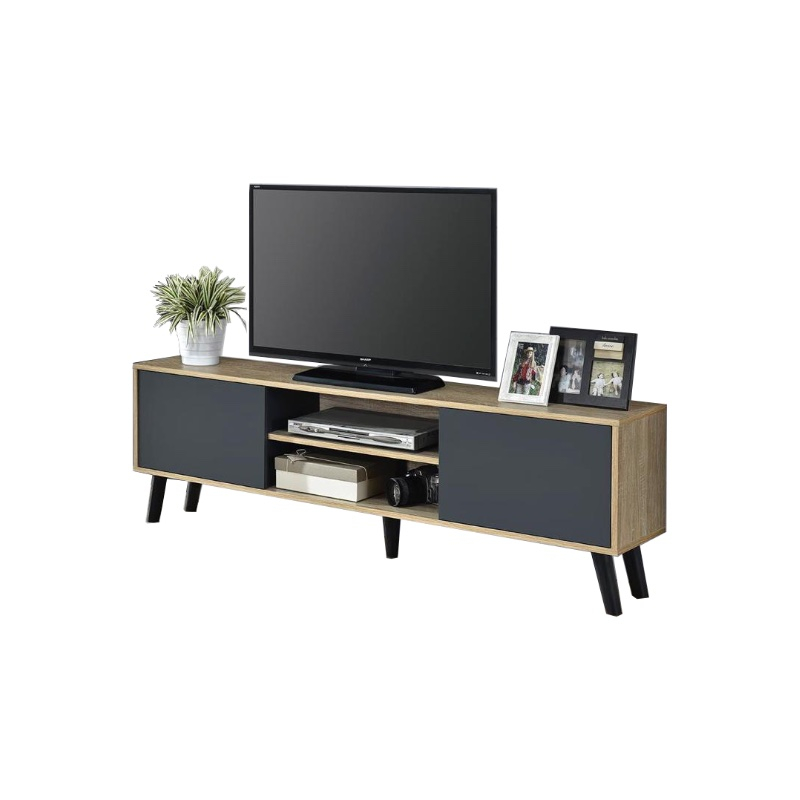 VHIVE Life 1.6m 2 Door TV Cabinet 160cm Grey Door Console