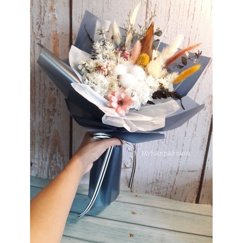 Dried Flower Graduation Birthday Anniversary Flowers Bouquet Guys