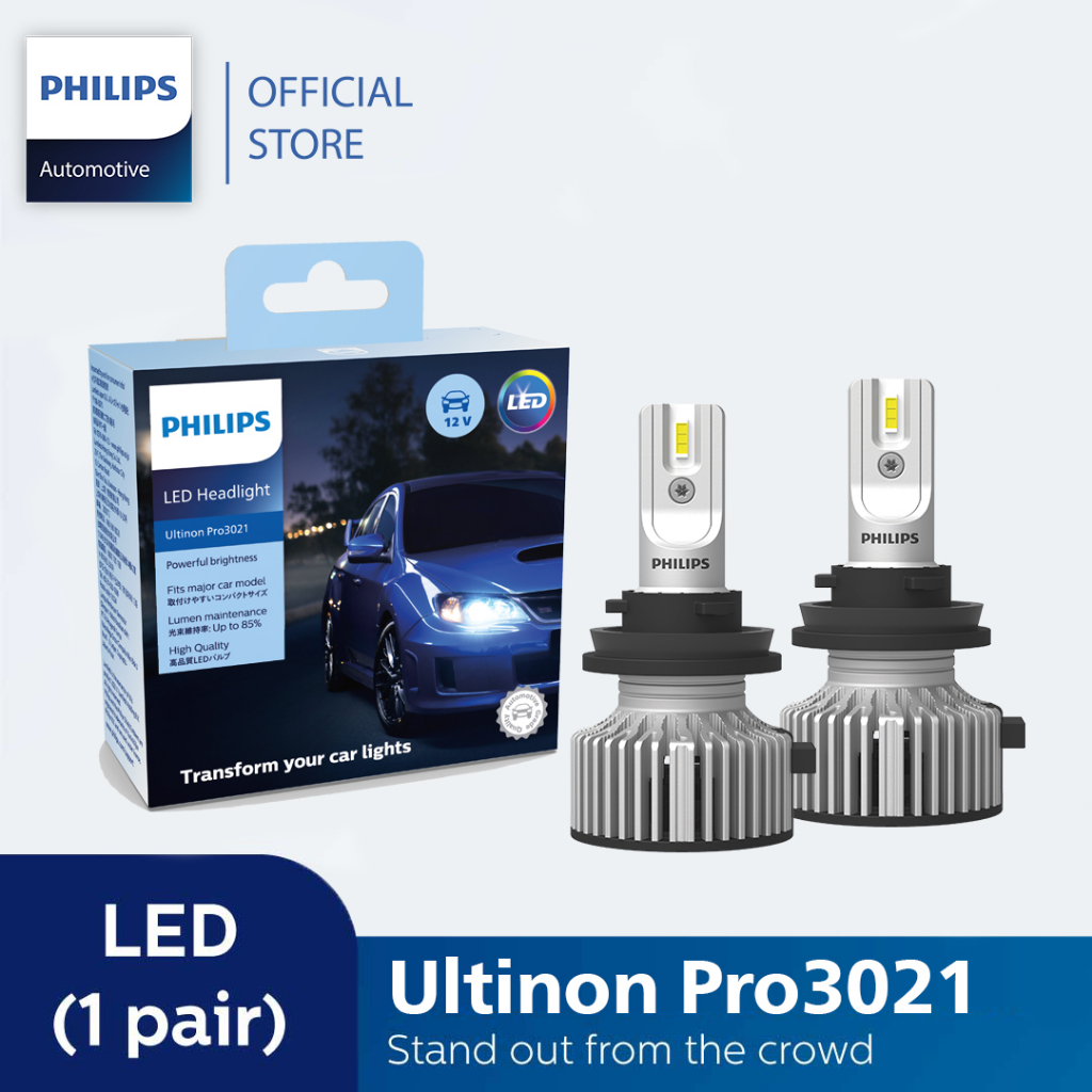 2 x Lampadine LED H11 PHILIPS Ultinon Pro3021 6000K