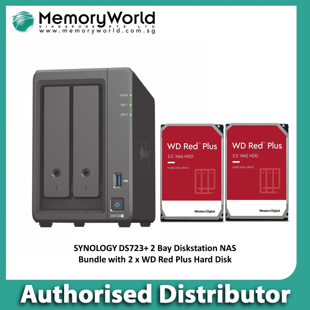 SYNOLOGY - NAS DiskStation DS723+ 2-bay WD Red P…