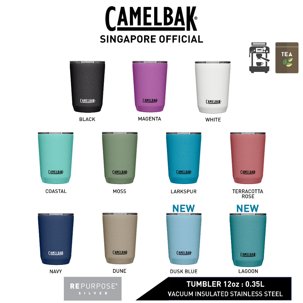 CamelBak Horizon 24 oz Tall Mug, Insulated Stainless Steel Dusk Blue