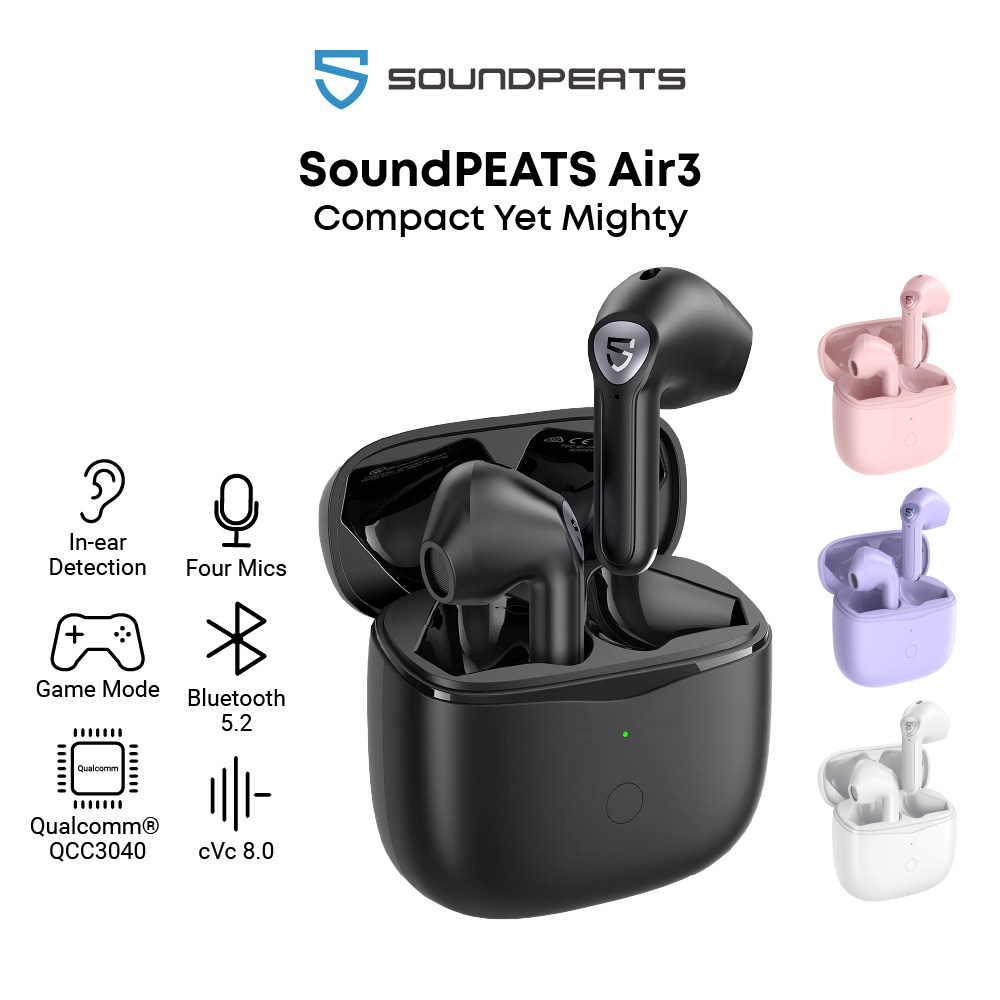 SoundPEATS Soundpeats Air4 Pro In-ear aptX Lossless Wireless Earbuds -  Black 2024, Buy SoundPEATS Online