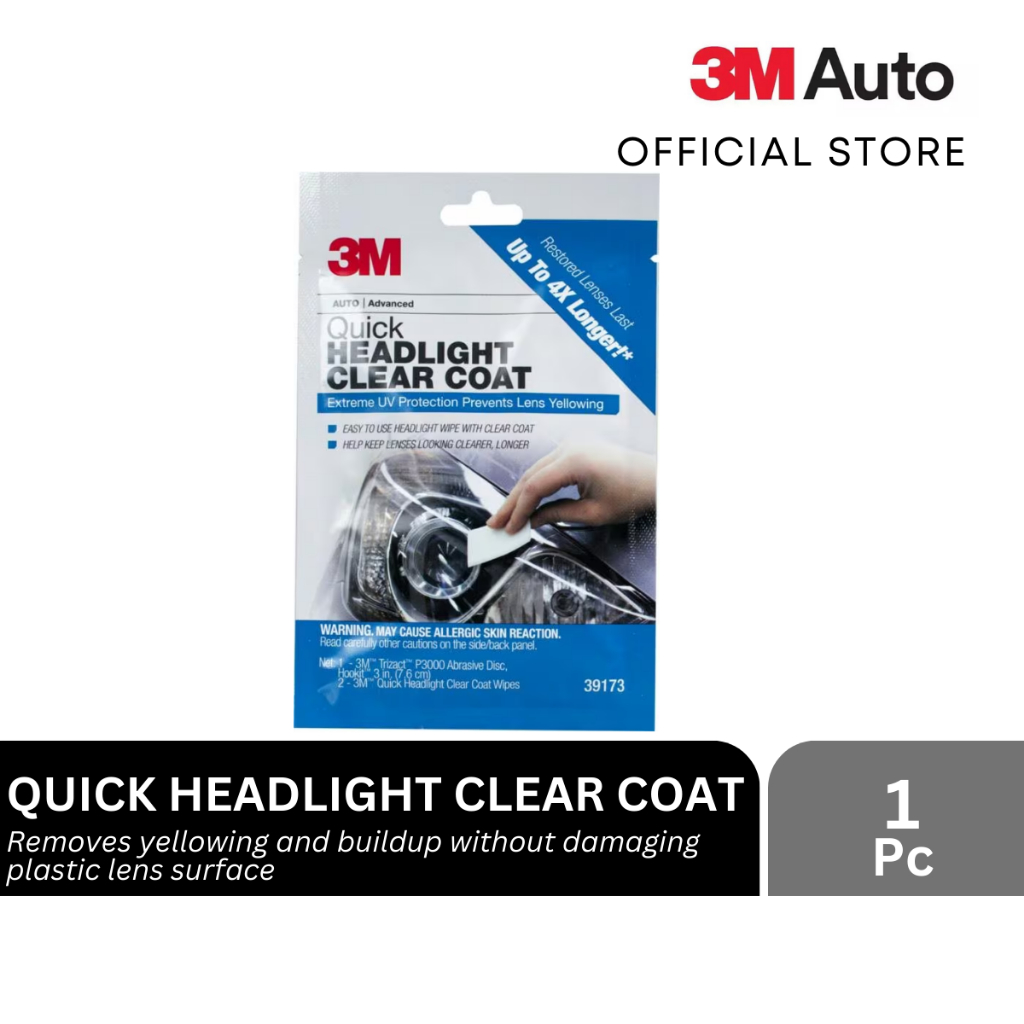 2 PACKS 3M 39173 QUICK HEADLIGHT CLEAR COAT EXTREME UV PROTECTION Where do  you shop 