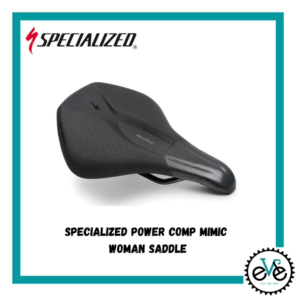 Specialized Power Comp MIMIC Woman Saddle 168mm Black | Shopee