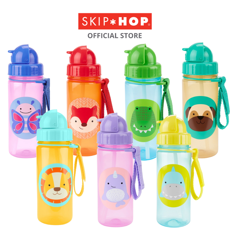 SKIP*HOP - Zoo straw bottle 'monkey' - Little Zebra