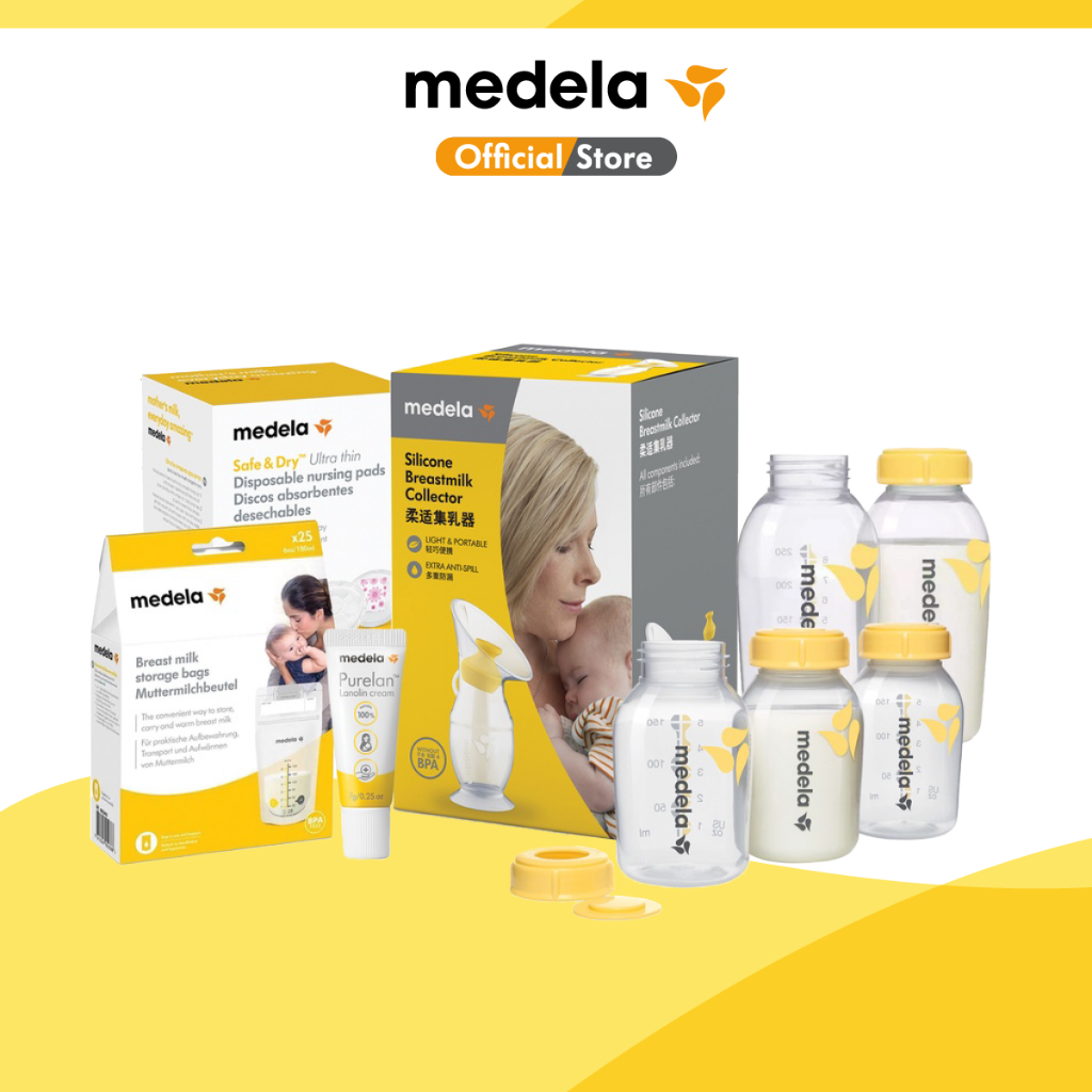 Medela Breast Milk Storage Bags, 100 Count, Ready to Use Breastmilk Bags &  Purelan Lanolin Nipple Cream for Breastfeeding & Safe & Dry Ultra Thin