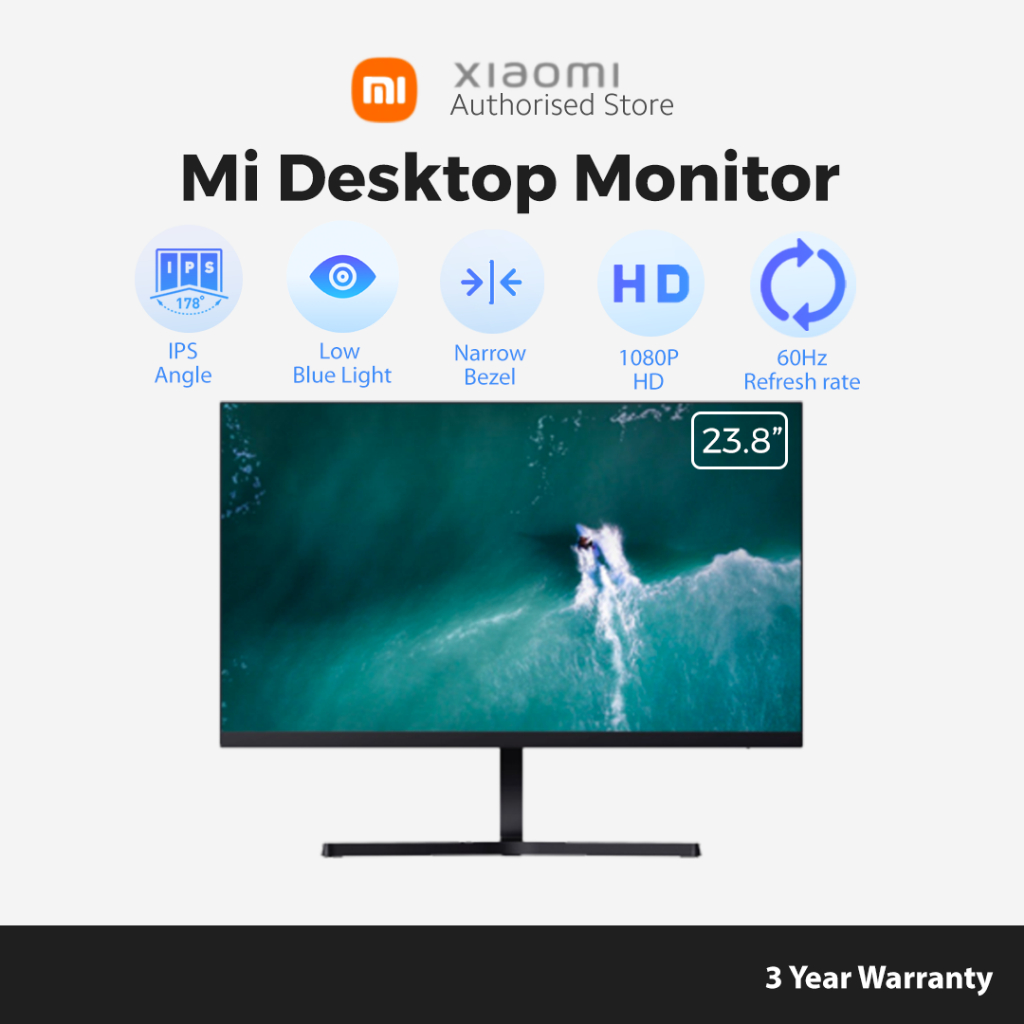 xiaomi 23.8 fhd 1960x1080p ips display monitor