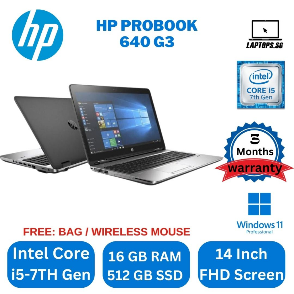 HP ProBook 650 G2 Core i7 -6600U/ 16 Go Ram/ 512 Go SSD