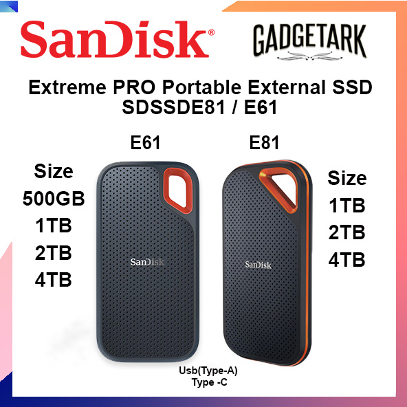 SSD portable SanDisk - SSD externe - USB-C 3.2 - 2 To