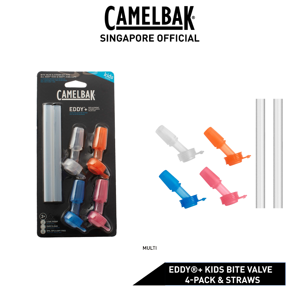 Camelbak Eddy Replacement Straws & Bite Valve Set For Kids NEW