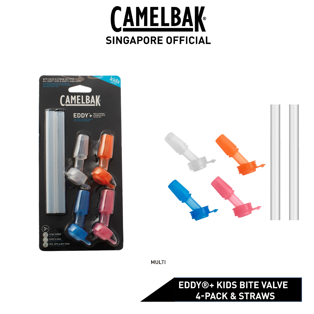 CamelBak eddy+ Kids Replacement Bite Valve Multi-Pack - Replacement for  eddy+ Kids Water Bottles