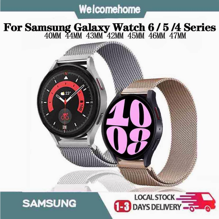 Samsung Galaxy Watch 6 Classic 43mm / 4C 42mm Metal One Stainless Steel | Bracelet Strap - Black