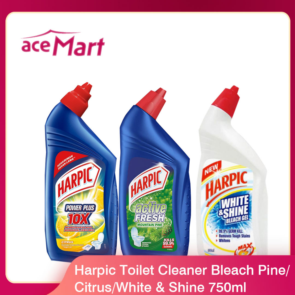 3 Pack Harpic White & Shine 10X Toilet Cleaner