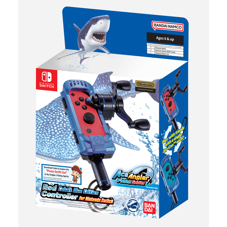 Ace Angler: Fishing Spirits Rod Controller - Cobalt Blue Edition - Nintendo  Switch