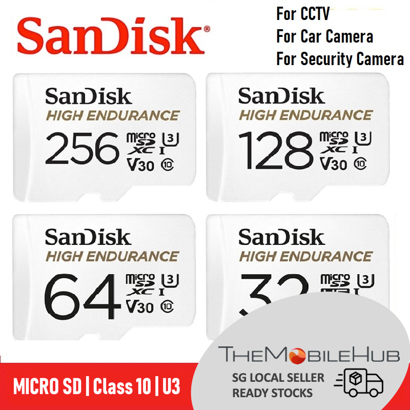 SanDisk® High Endurance microSD™ Card Class 10, Dash Cam Memory