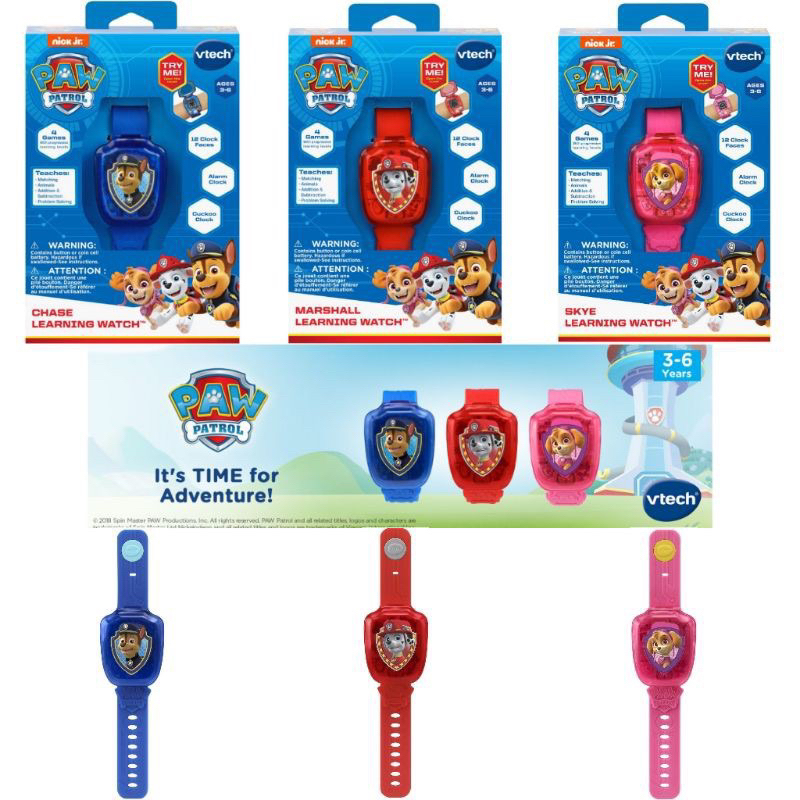 Vtech Paw Patrol Chase Marshall Skye Watch Shopee Singapore