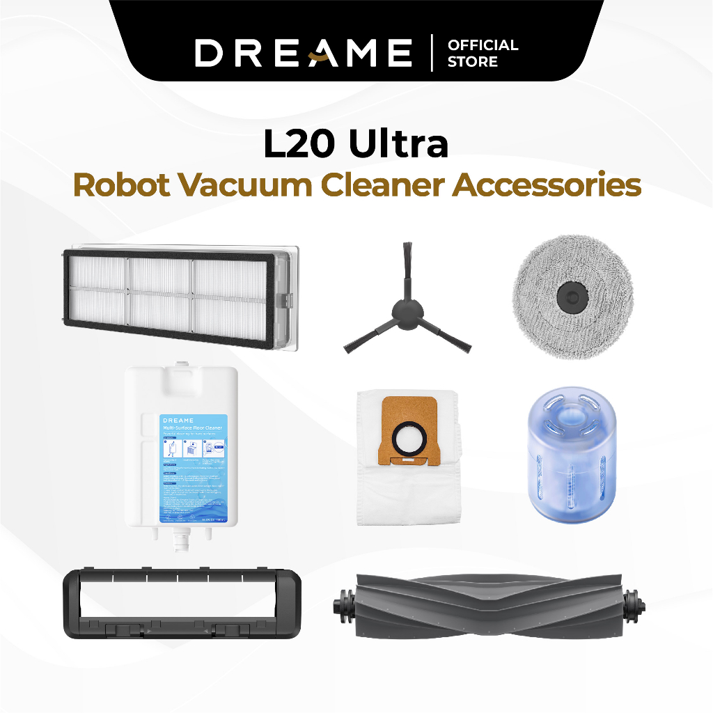 Dreame Bot L20 Ultra / X20 Pro Accessories Main Side Brush Hepa Filter Mop  Dust Bag Robot Vacuum Cleaner Replacement Parts - AliExpress