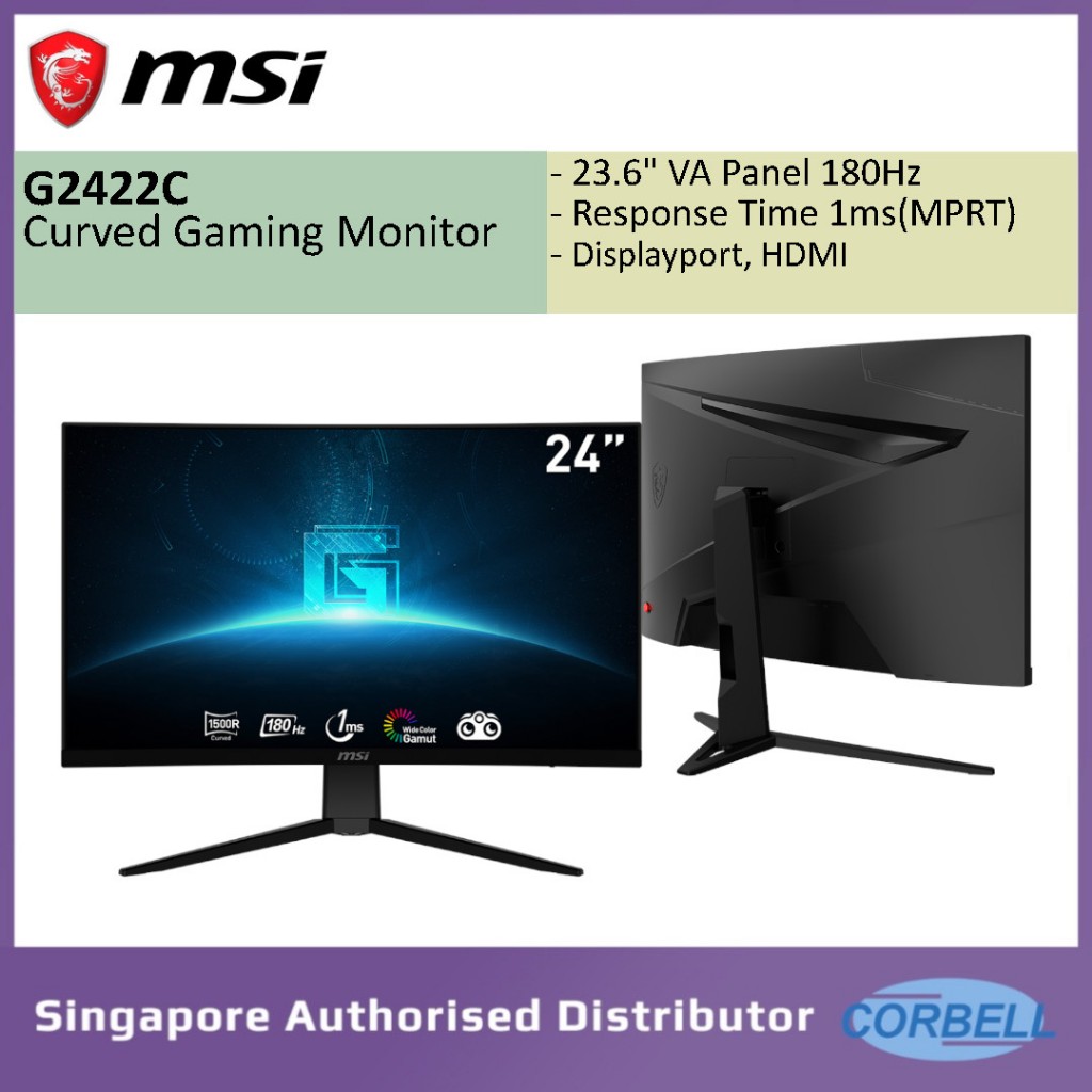 MSI G2422C 24 FHD 180Hz Curved Gaming Monitor