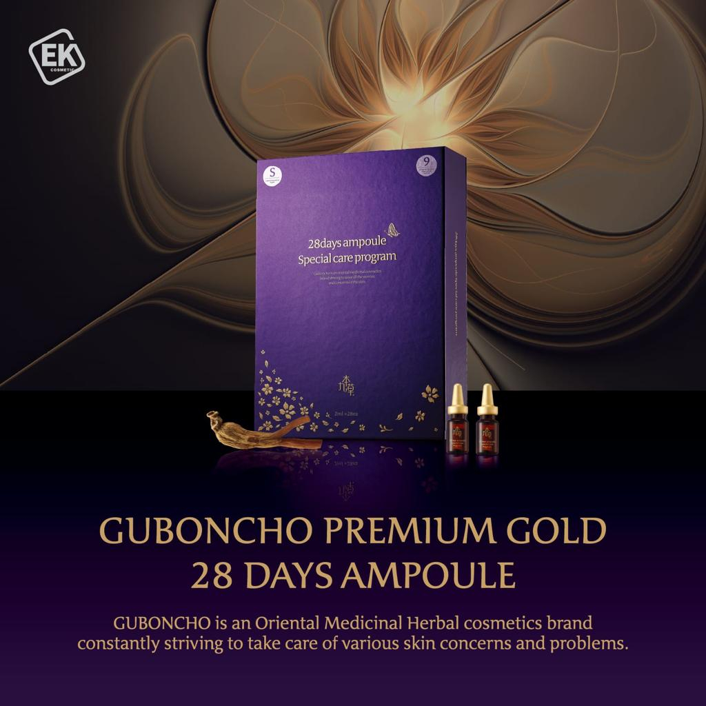 Guboncho Premium Gold 28days Ampoule Set (2 boxes)