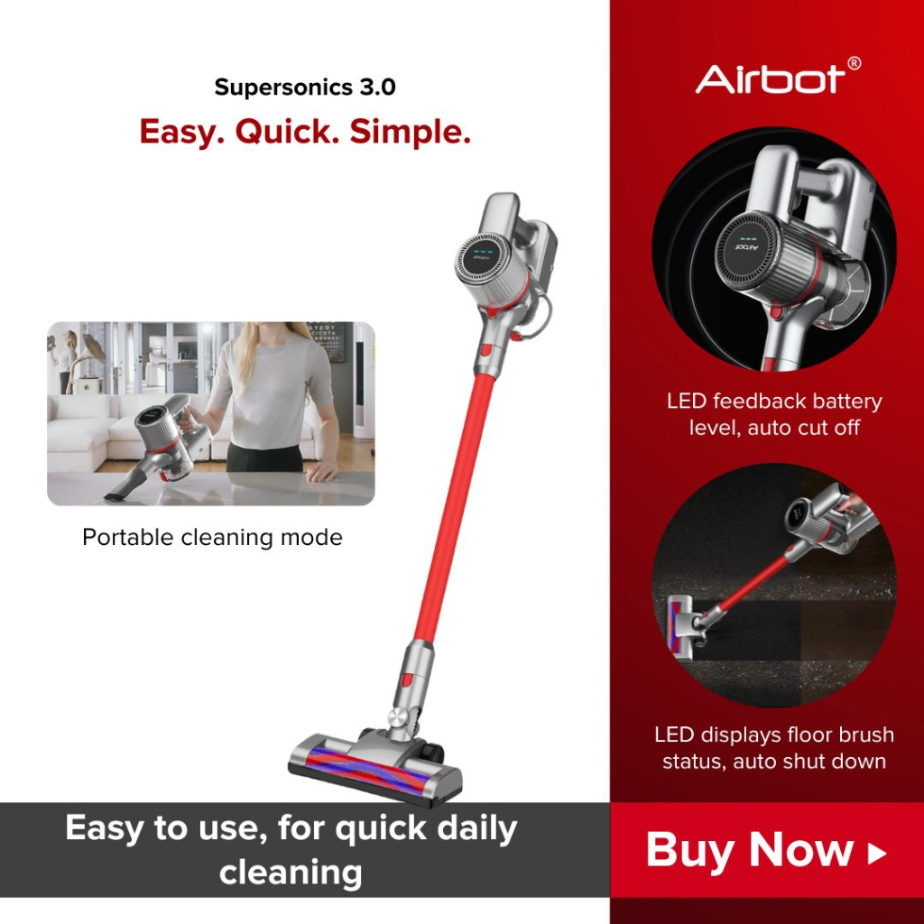 Ready Stock Aura] Airbot Supersonics 3.0/Aura Cordless Handheld