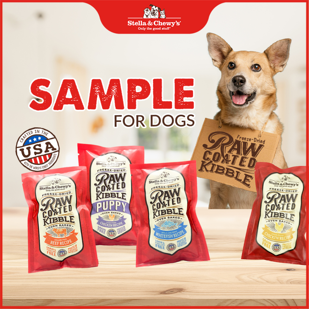 Sample Sample Box Stella Chewy s Raw Coated Kibble Dog Food