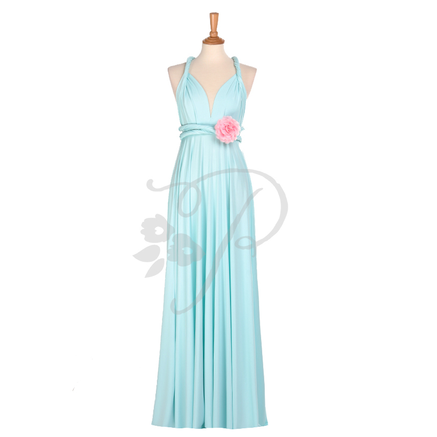 Infinity dress outlet aqua blue