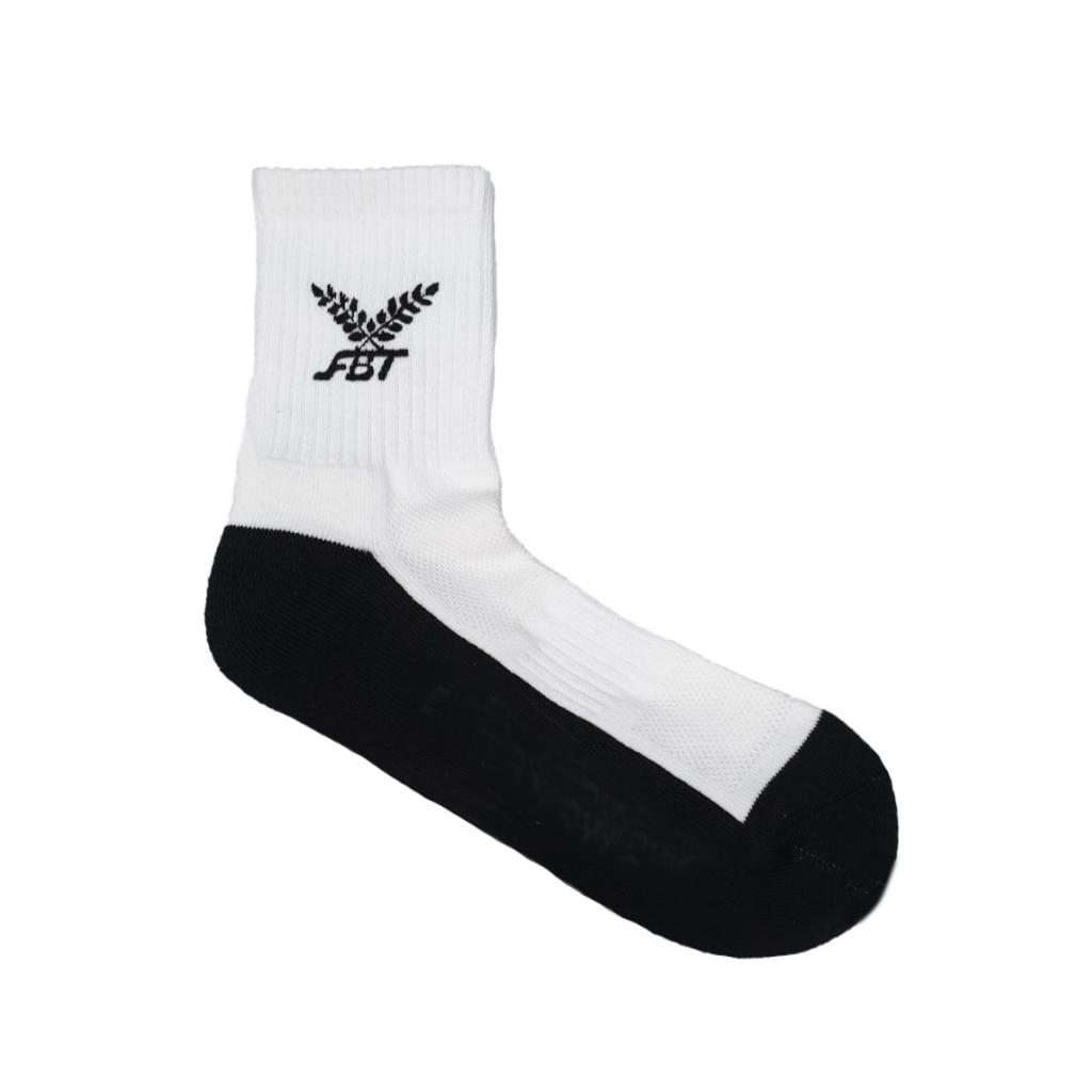 Non Slip Athletic Grip Socks -for Soccer Basketball Running- Adult 4 Pair(2  White+2 Black)