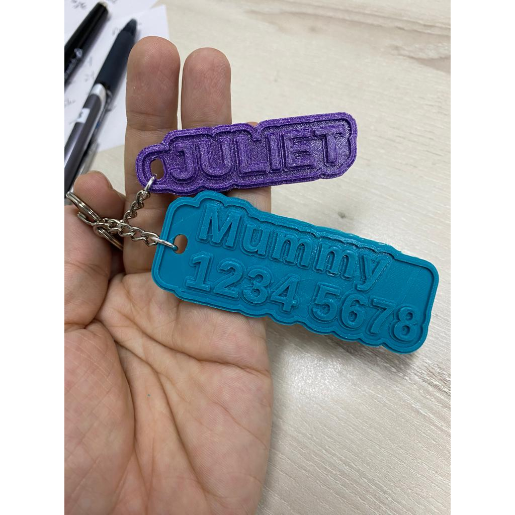 Keychains with hot sale your name